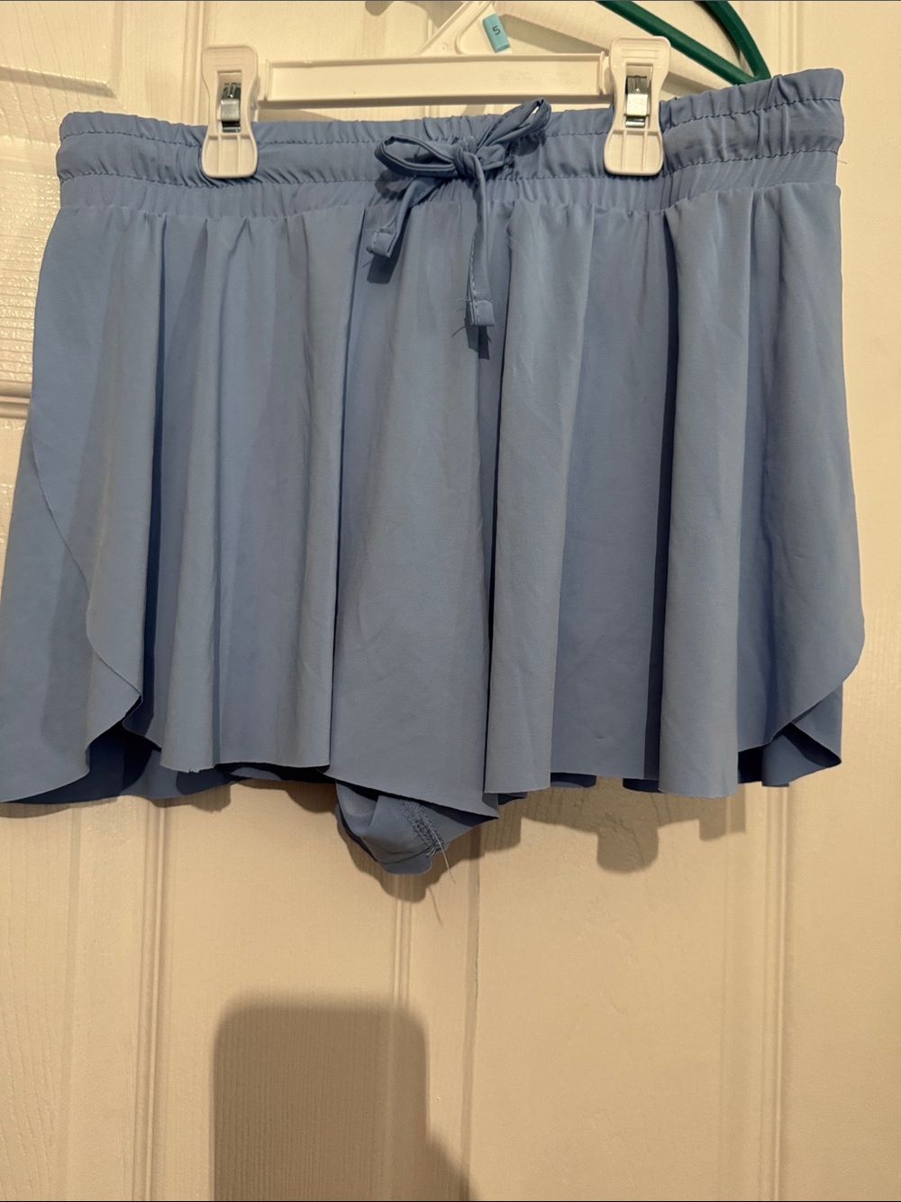 btween Light Blue Girls' Butterfly shorts with Drawstring